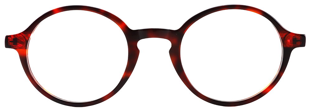 Try on glasses: Round Prescription Glasses 21222 Tortoise