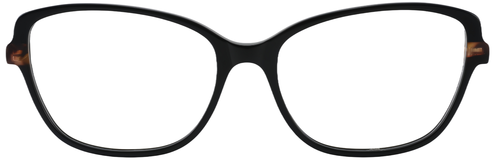 Try on glasses: Cat Eye Prescription Glasses 21225 Black Tortoise