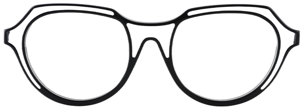 Try on glasses: Prescription Glasses 21239 Black