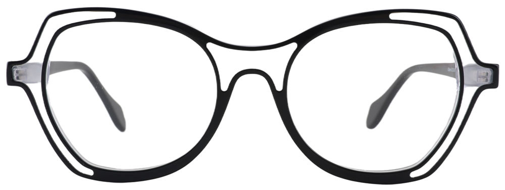 Geometric Prescription Glasses 21240 Black from cheapglasses123.com