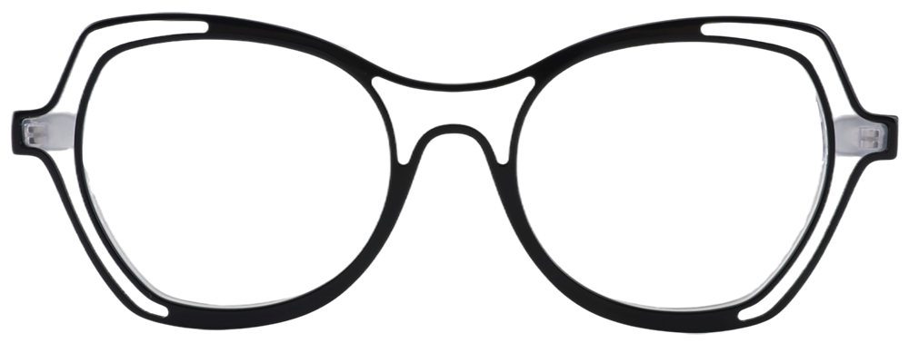 Try on glasses: Prescription Glasses 21240 Black