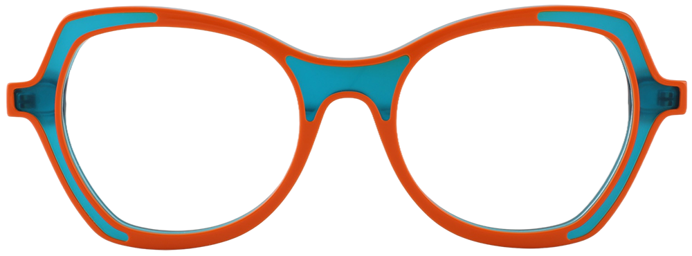 Try on glasses: Prescription Glasses 21240 Orange