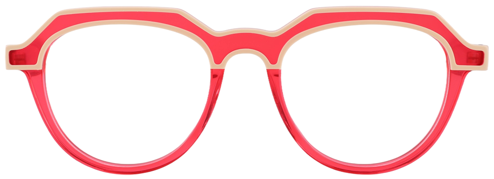 Try on glasses: Prescription Glasses 21241 Red