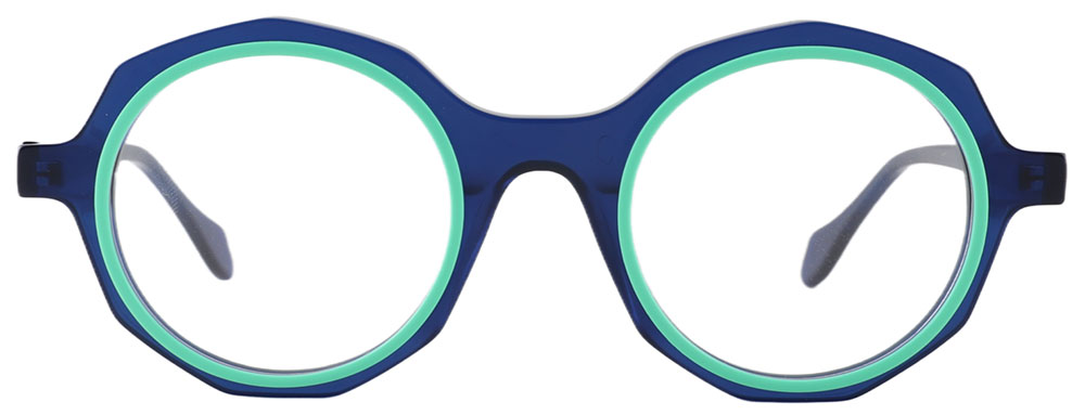 Round Prescription Glasses 21242 Blue from cheapglasses123.com