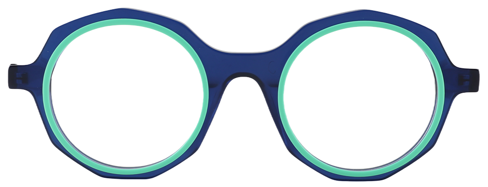 Try on glasses: Prescription Glasses 21242 Blue