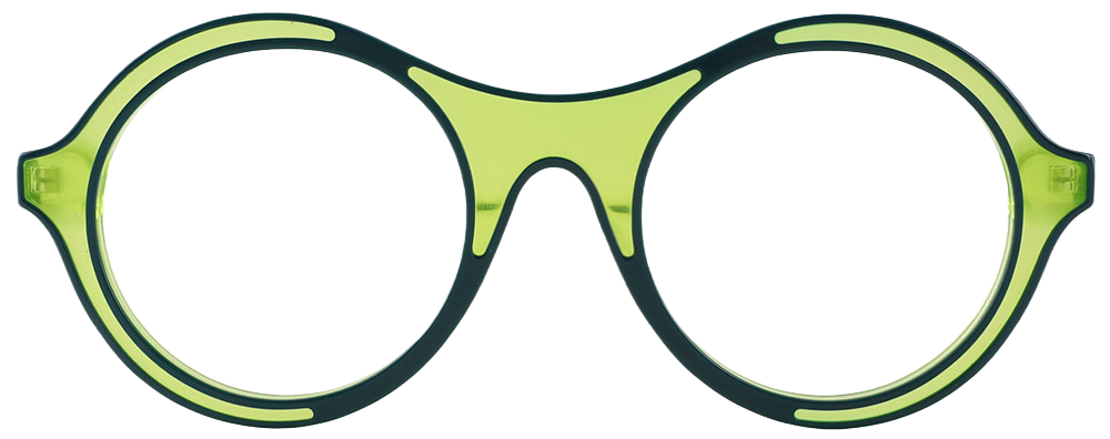 Try on glasses: Round Prescription Glasses 21244 Green