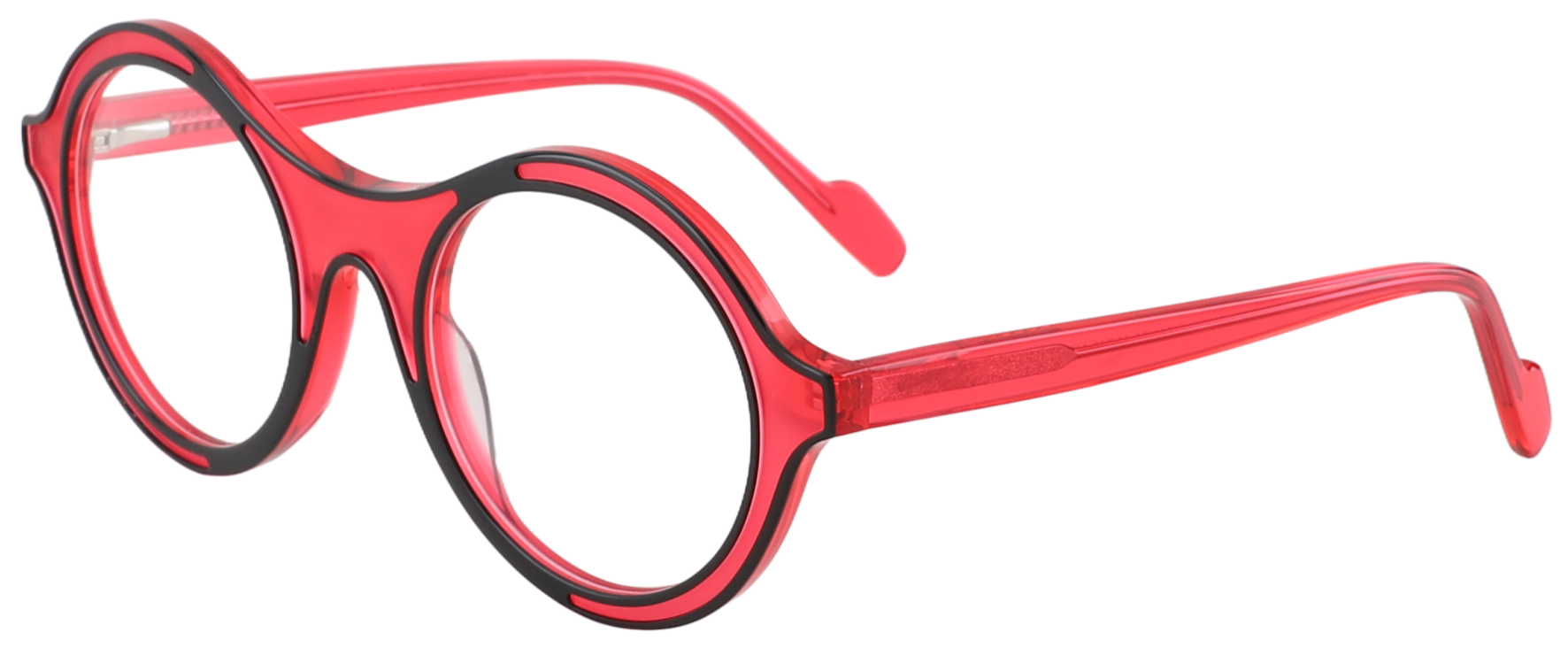 Cheapglasses123.com Round Prescription Glasses 21244 Red