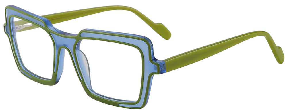 Cheapglasses123.com Prescription Glasses 21245 Blue Green