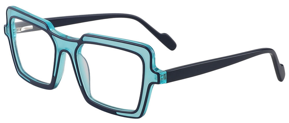 Cheapglasses123.com Prescription Glasses 21245 Blue Black