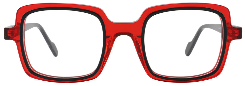 Square Prescription Glasses 21246 Red from cheapglasses123.com