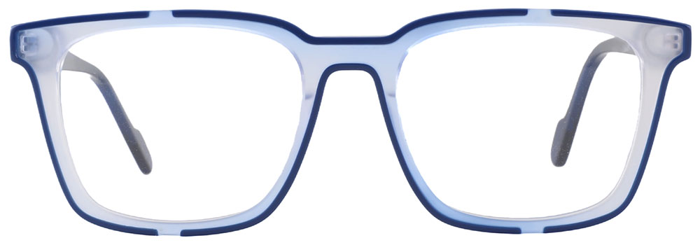 Square Prescription Glasses 21248 Blue White from cheapglasses123.com