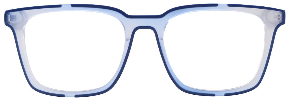 Try on glasses: Prescription Glasses 21248 Blue White