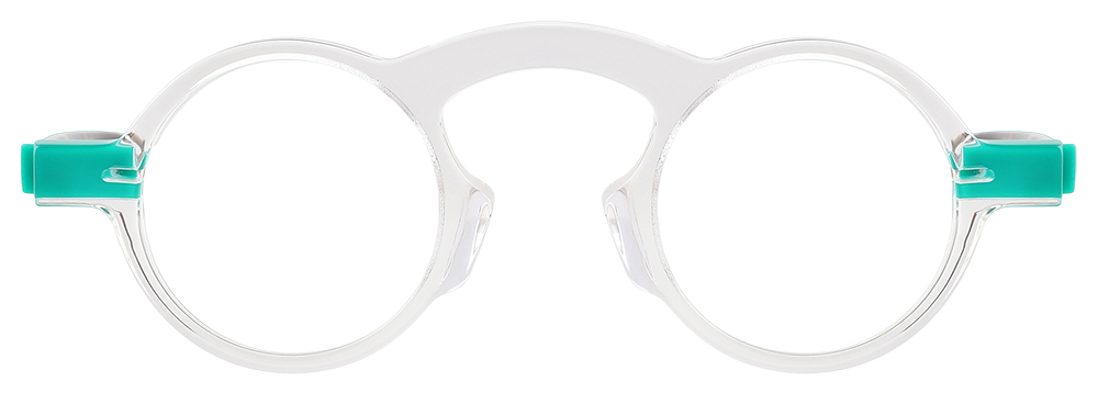 Try on glasses: Round Prescription Glasses 21250 Clear