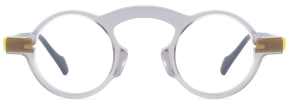 Round Prescription Glasses 21250 Gray from cheapglasses123.com