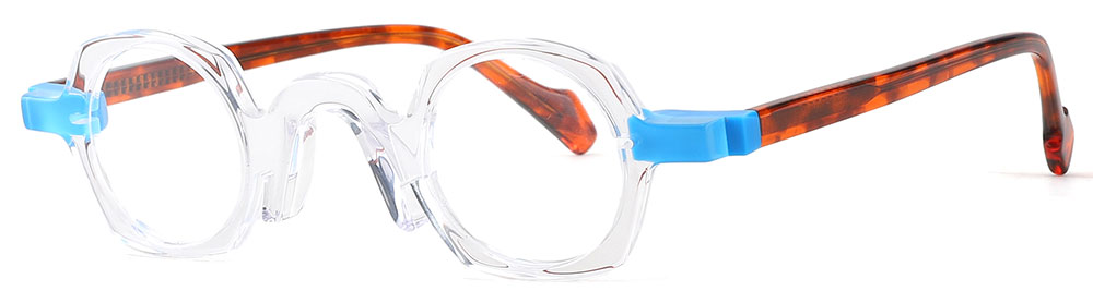 Cheapglasses123.com Prescription Glasses 21255 Clear Blue
