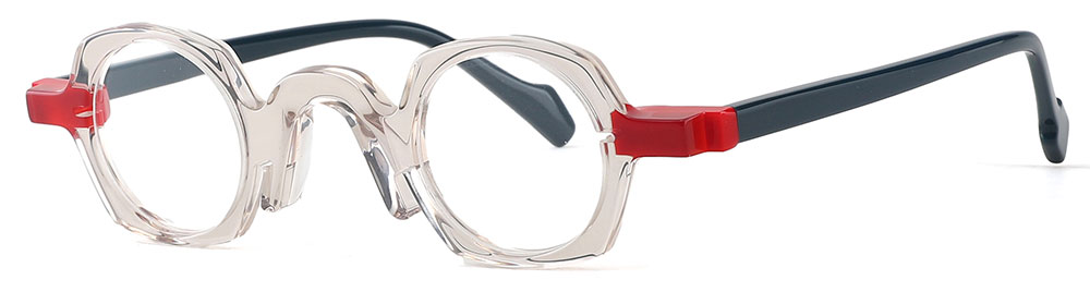 Cheapglasses123.com Prescription Glasses 21255 Clear Red