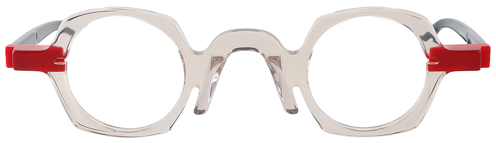 Prescription Glasses 21255 Clear Red