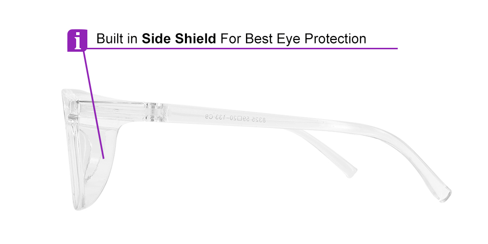 8325 Prescription Safety Glasses Clear