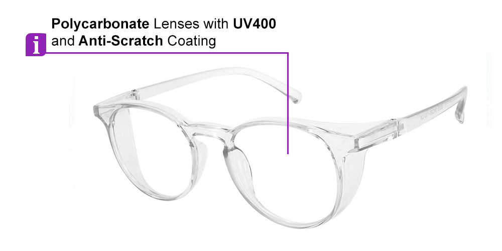 8325 Prescription Safety Glasses Clear