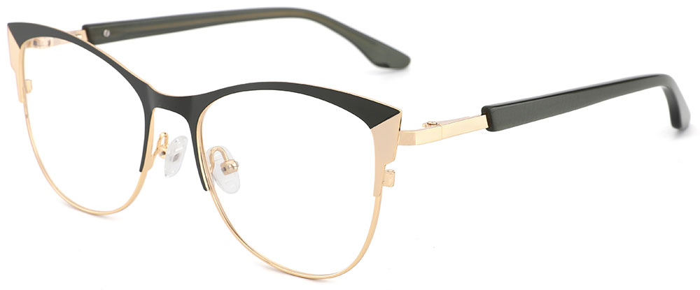 Cat Eye Prescription Glasses 23107 Gold from cheapglasses123.com