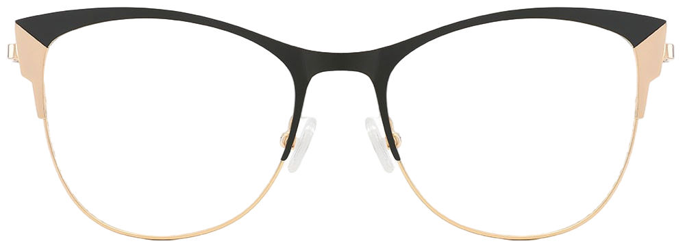 Try on Cat Eye Prescription Glasses 23107 Gold