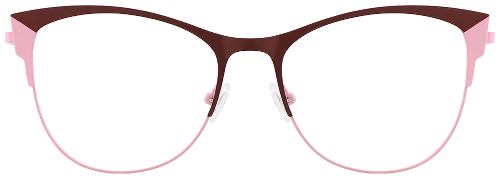 Try on Cat Eye Prescription Glasses 23107 Pink