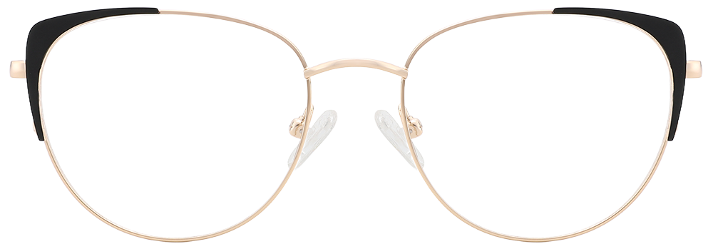 Try on Cat Eye Prescription Glasses 23131 Black