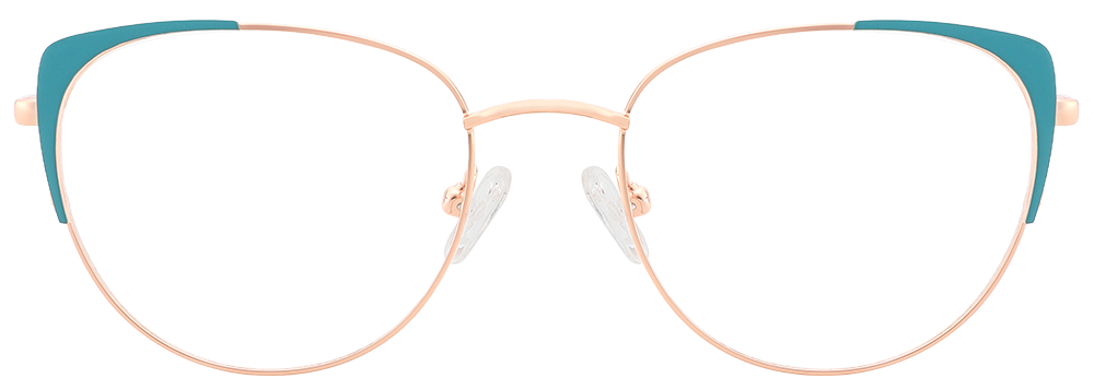 Try on Cat Eye Prescription Glasses 23131 Blue