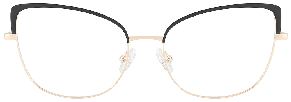 Try on Cat Eye Prescription Glasses 23162 Black