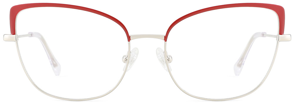 Cat Eye Prescription Glasses 23162 Red