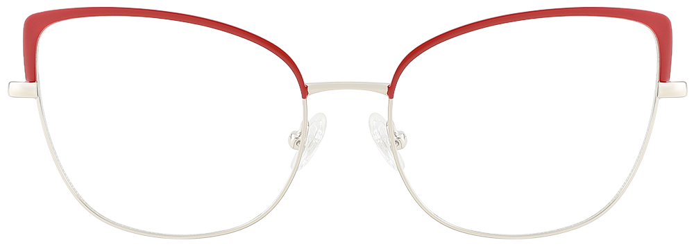 Try on Cat Eye Prescription Glasses 23162 Red