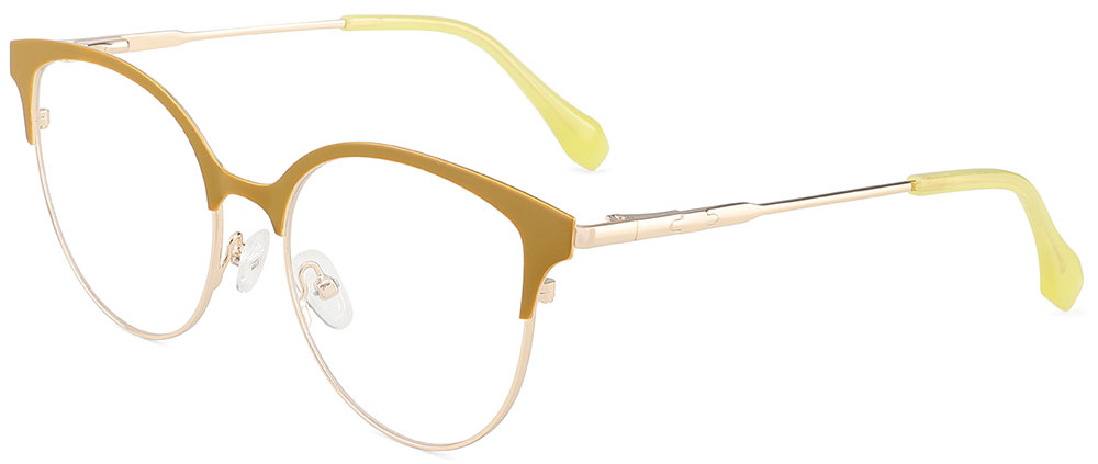 Cat Eye Prescription Glasses 23164 Yellow from cheapglasses123.com