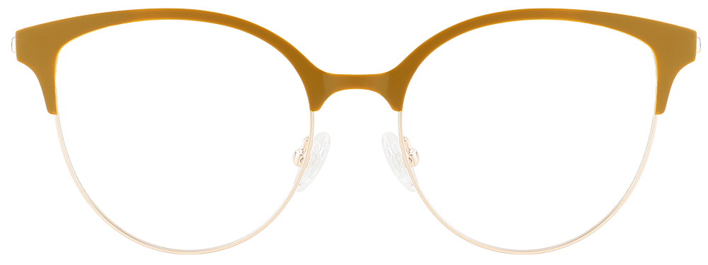 Try on Cat Eye Prescription Glasses 23164 Yellow