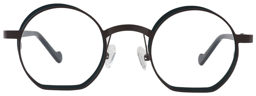 Round Prescription Glasses 23215 Gray from Cheapglasses123.com
