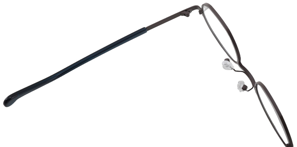 Round Prescription Glasses 23215 Green Black