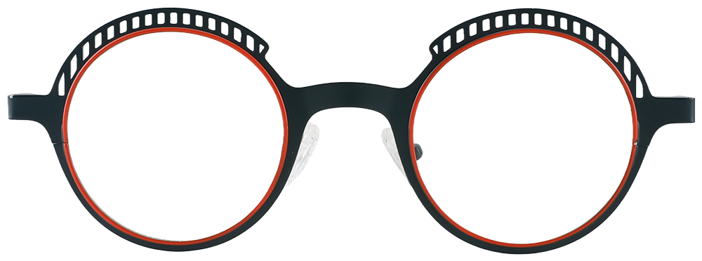 Try on glasses: Prescription Glasses 23219 Black Blue