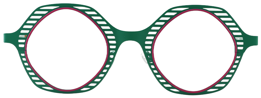 Try on glasses: Round Prescription Glasses 23221 Yellow Green