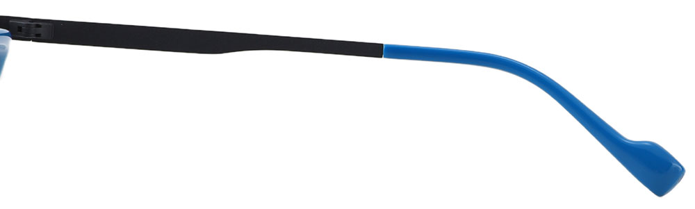 Round Prescription Glasses 23221 Black Red