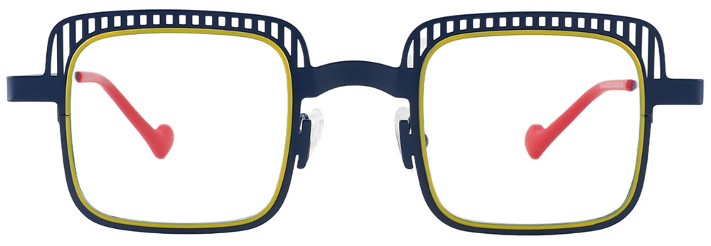 Square Prescription Glasses 23223 Blue