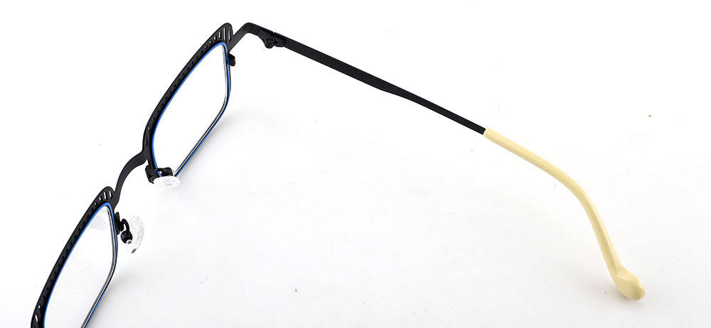 Square Prescription Glasses 23223 Black Red