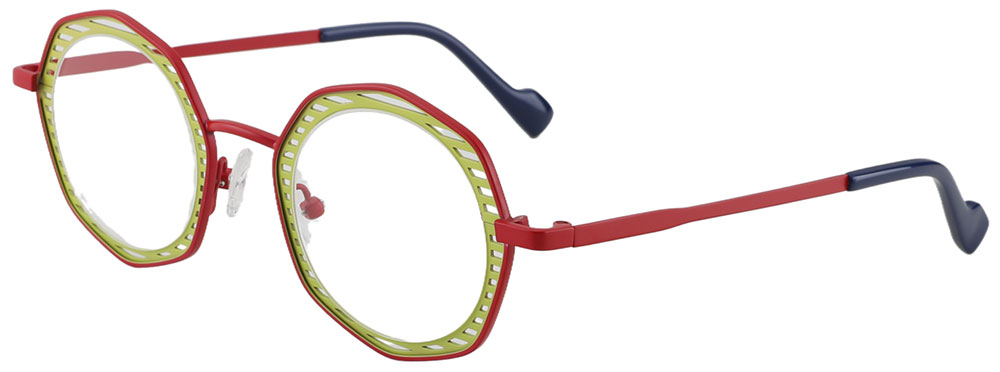 Cheapglasses123.com Round Prescription Glasses 23224 Yellow Red
