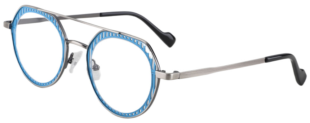 Cheapglasses123.com Prescription Glasses 23226 Blue Gray