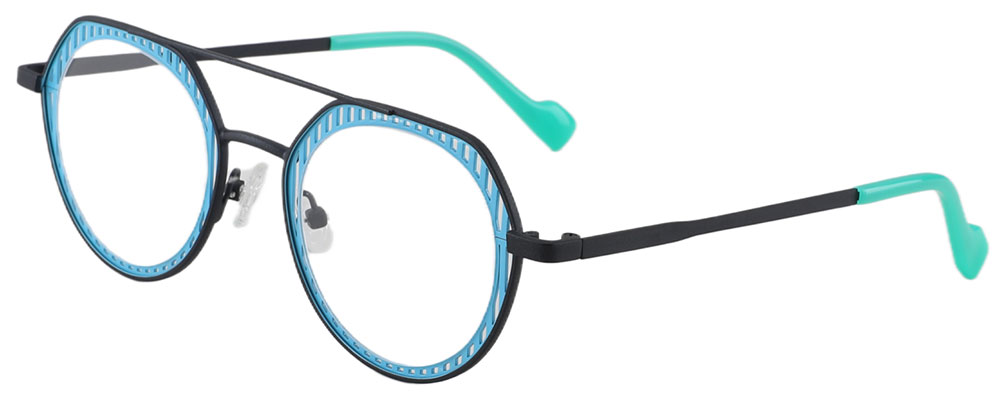 Cheapglasses123.com Prescription Glasses 23226 Blue Black