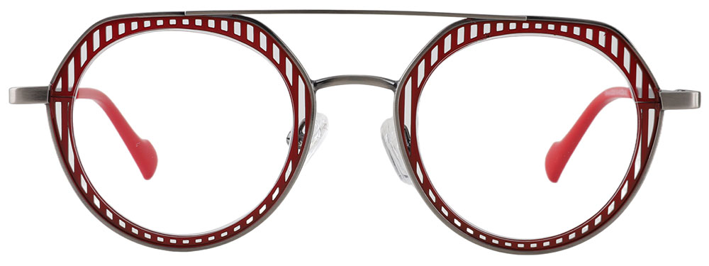 Aviator Prescription Glasses 23226 Red Black from cheapglasses123.com