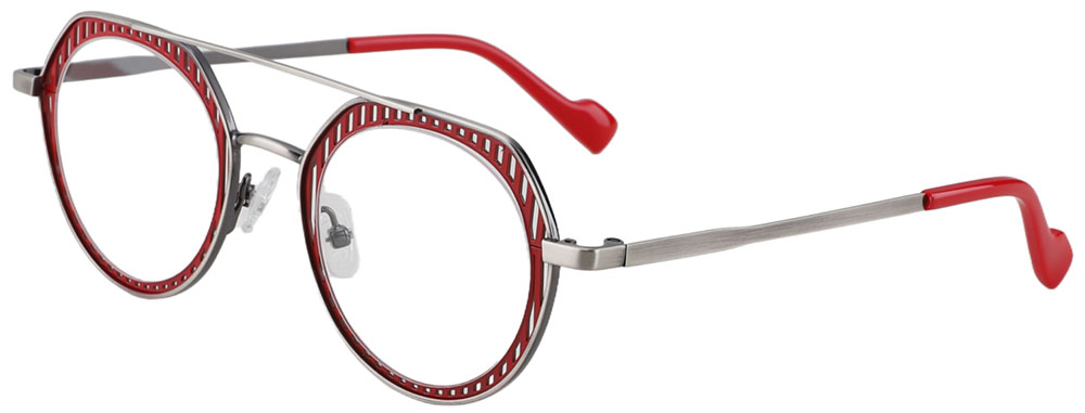 Cheapglasses123.com Prescription Glasses 23226 Red Black