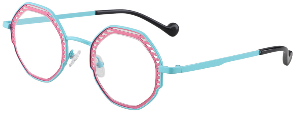 Cheapglasses123.com Prescription Glasses 23227 Pink Blue
