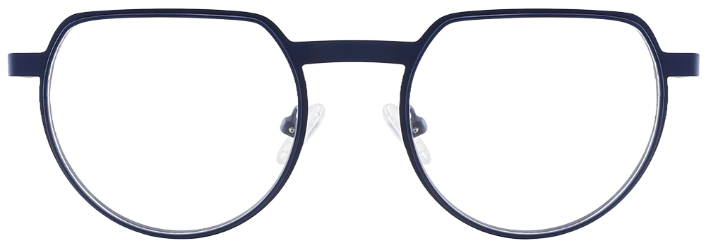 Try on glasses: Geometric Prescription Glasses 23230 Blue