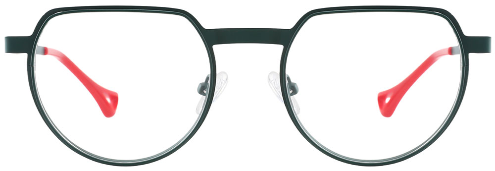 Geometric Prescription Glasses 23230 Red from Cheapglasses123.com