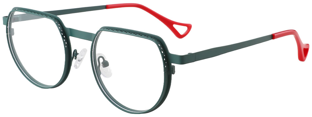 Cheapglasses123.com  Geometric Prescription Glasses 23230 Red