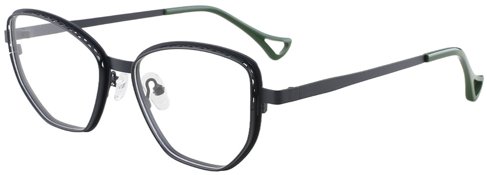 Cheapglasses123.com Cat Eye Prescription Glasses 23231 Black Green